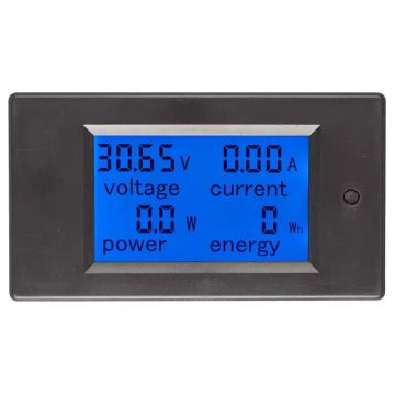 PZEM-051 DC Voltmeter Ammeter with kWh Display, 6.5-100V/100A, 4-in-1 Digital Panel Meter