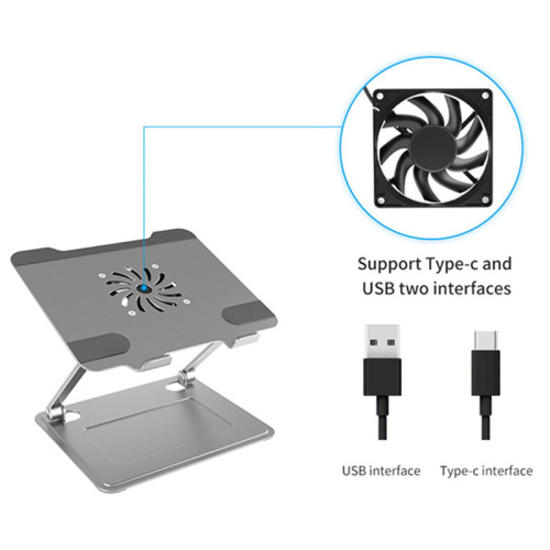 Suporte para laptop Uberstand Laptop com suporte de refrigeração com ventilador
