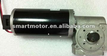 63mm Dc Worm Gear Door Opener Motor, rated 100w, option for optical encoder assembly