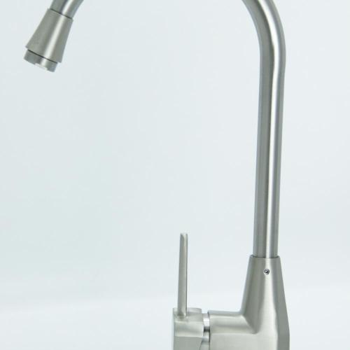 Cheap single hole water tap for kitchen sink with flexible hose