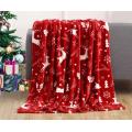 Soft Warm Christmas Fuzzy Raschel Fleece Thick Blanket