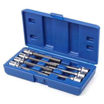 Home Hardware Tools: Comprehensive Chrome Finish Treatment Set Including Connectors, Sockets, and Screwdrivers