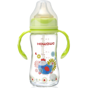 Säker spädbarnsmjölkflaskmatande glasflaska