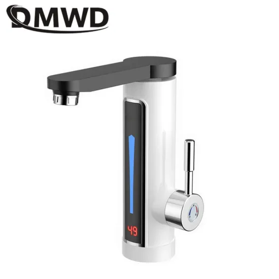 DMWD Household Electric Instant Heating Faucet Tankless water quickly heating tap Quick-heat Tap Water Heater LED display