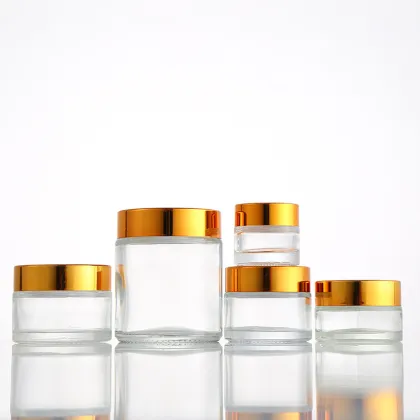 Clear glass cream container Cream Glass Jar 100G