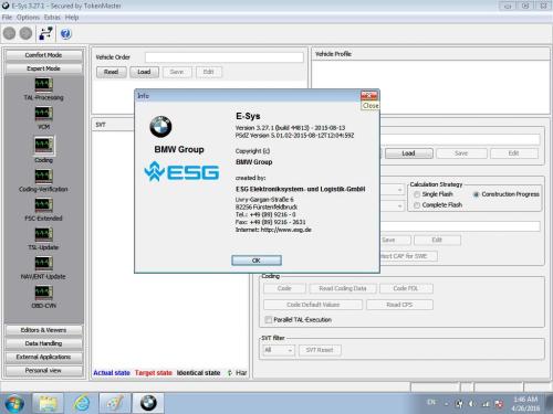 2016.07 Win7 Rheingold ISTA-D 3.55 ISTA-P 3.59.06 para BMW Multilingüe con programación del ingeniero