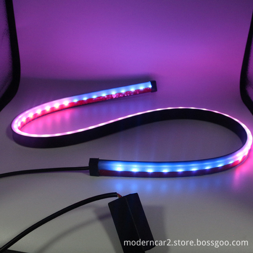 High-Mount Stop Brake Strip Light - RGB Driving Brake Turn Signal Lamp 90cm