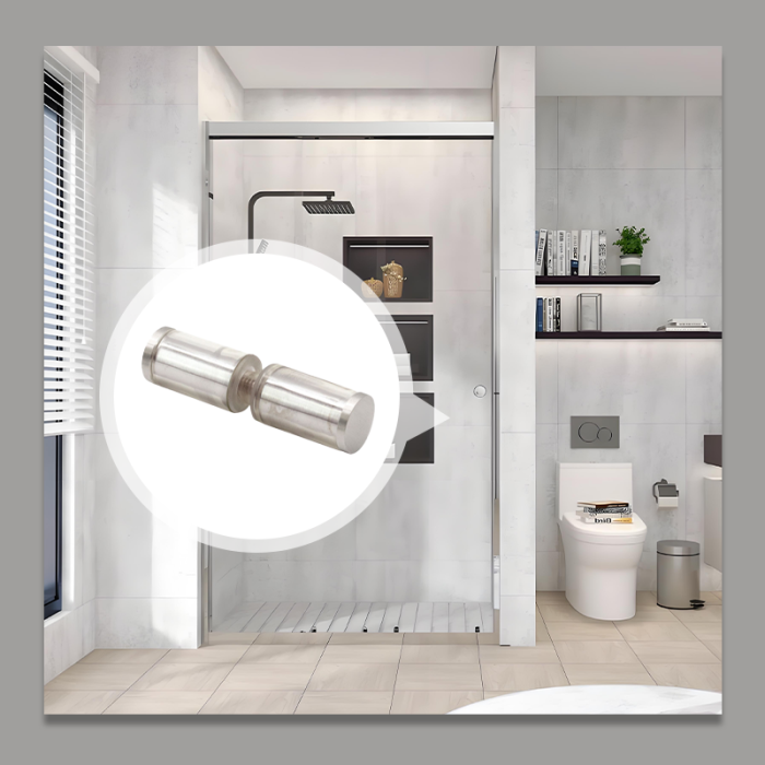 SVA-B0301RC Sürgülü Duş Kapısı Sırt Sırta Düğmeler