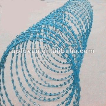 Galvanized razor barbed wire for army