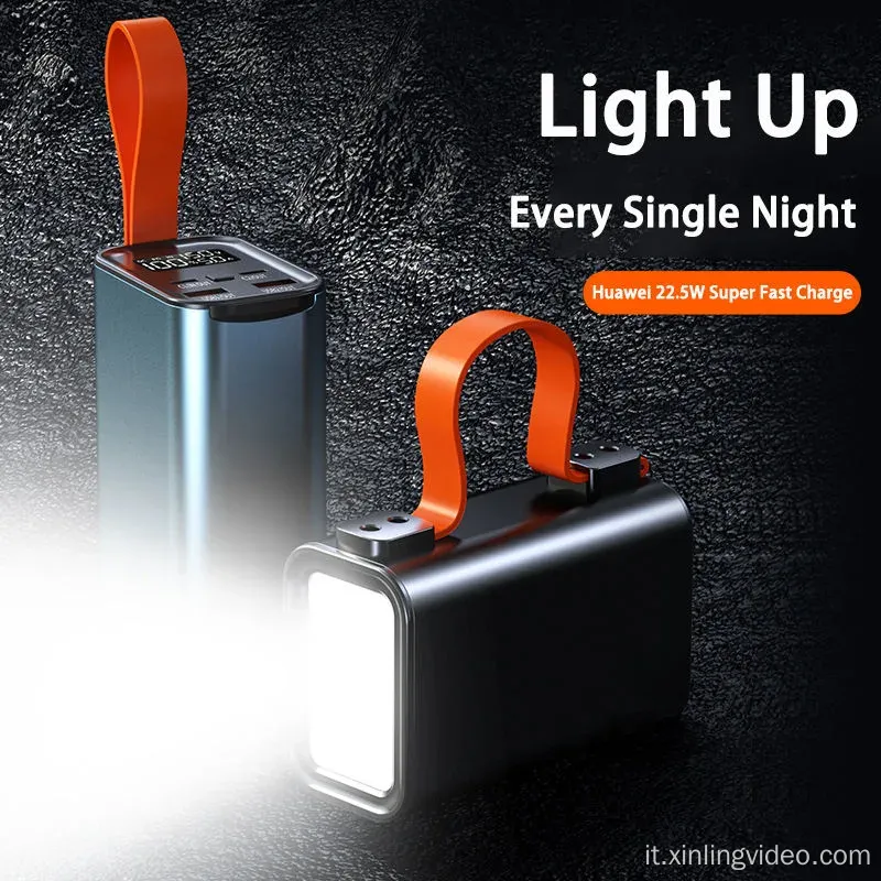 30000 mAh Type-C PD 100W Power Bank di ricarica rapida