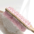 Bamboo long-handle silicone bath brush