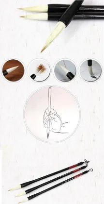 Senior Doubled Both Brush Pen Chinese Calligraphy Writing Brush