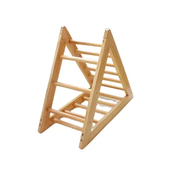 Wholesale High-Quality Indoor Climbing Toy for Babies: Wooden Triangle Climbing Ladder