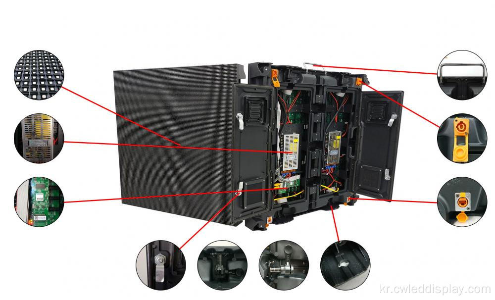 비디오 월 P3 768x768mm 실외 렌탈 LED 디스플레이