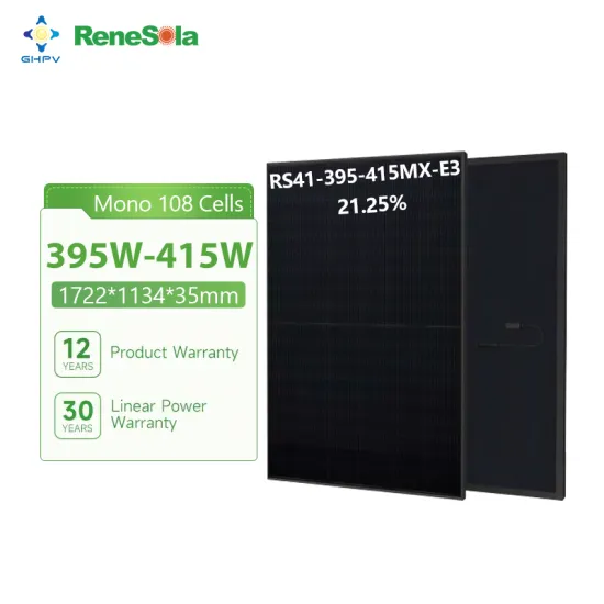 Renesola All-Black Solar Panels: 395W, 400W, 405W, 410W, 415W P-Type Monocrystalline Panels - China Wholesale Pricing