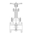 Stahlguss-Faltenbalg, dass Seal Valve Gate