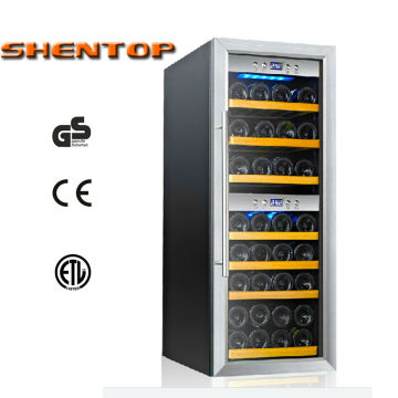 38-bottle dual zone with steel handle no vibration STH-S38
