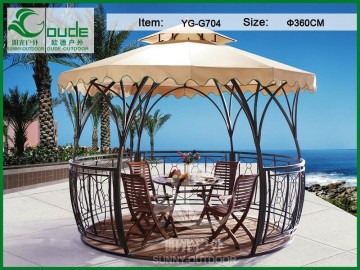 waterproof shade garden wrought iron gazebo