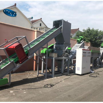 PET bottle crushing washing recycling machine line