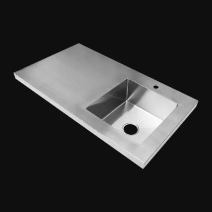 Custom SUS304 One Piece Integrated Sink