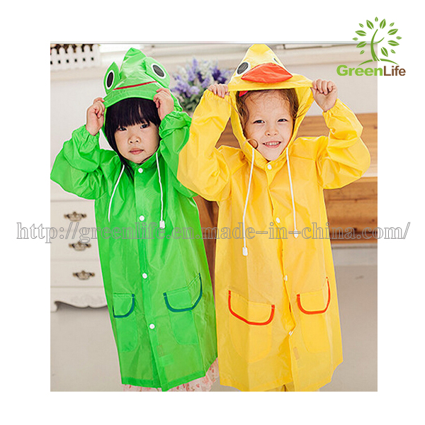 Best Quality of Waterproof Rain Coat, Children Cartoon Rain Coat