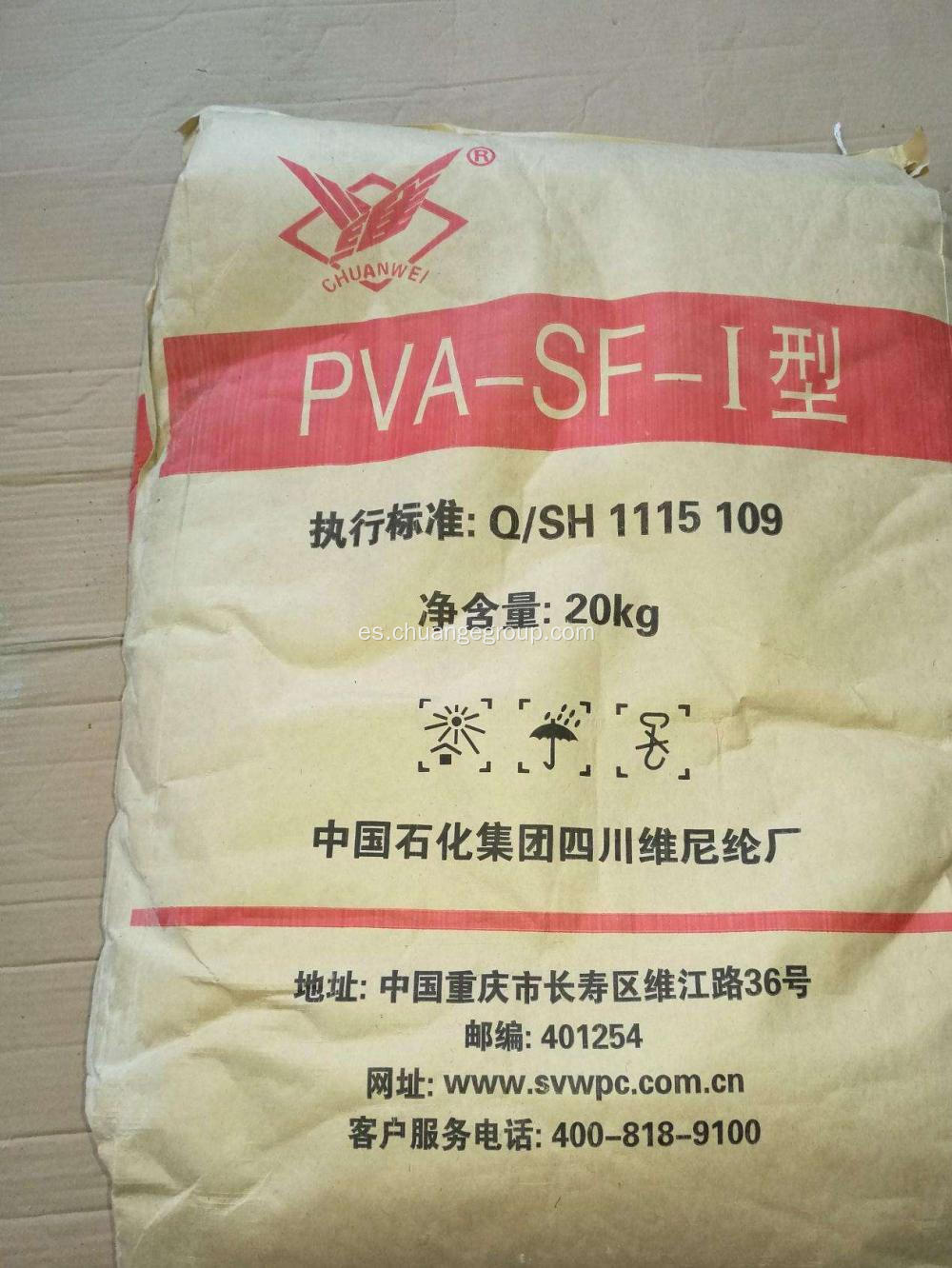 Uso de alcohol polivinílico para el adhesivo de la carpeta de papel de fibra.