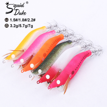 Squidduke Jigs: Glow egi squid jig, udang kayu &amp; gewang memancing gurita