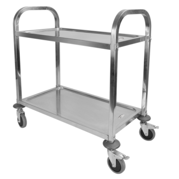 Stainless steel dining cart for kitchen
