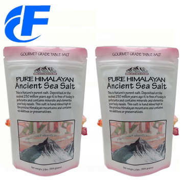 Custom resealable plastic salt packaging bags with ziplock