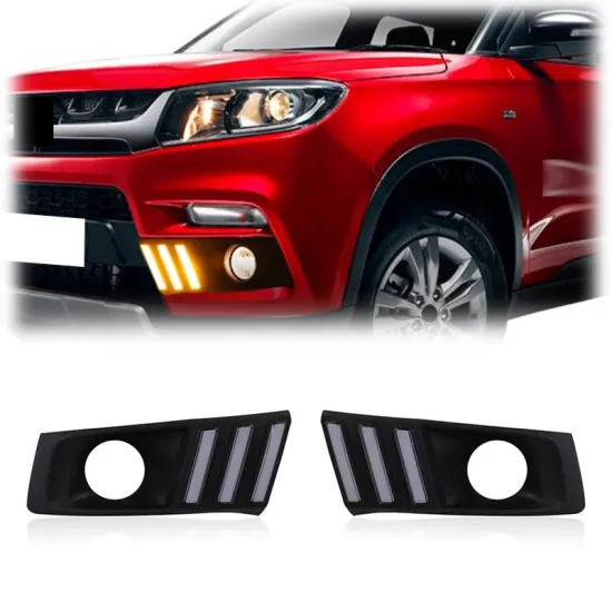 Gobison Waterproof LED Daytime Running Light for Suzuki VITARA BREZZA 2015-2017 Fog Light