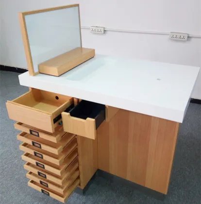 Skincare Display Stand Retail Wood and Metal Furniture