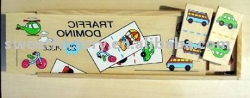 wooden domino set