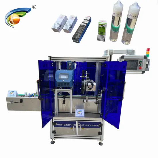 CHENGXIANG Label Applicator Tax Stamp Machine for 60ml Chubby Gorilla Bottle