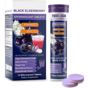 Fast Hydration Multivitamin Elderberry Effervescent Tablets