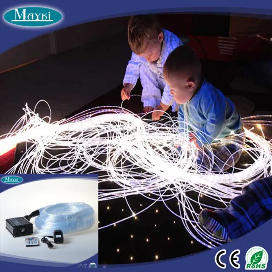 Safely Sensory Room Equipment fibre optic sensory harness white fiber optic lights for kids with dimmable remote control