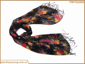 Classical fashion customized printing Bamboo scarf