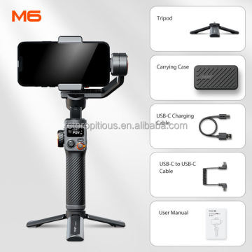 Hohem iSteady M6 Kit: Smartphone Gimbal Stabilizer with AI Tracking and Magnetic Light