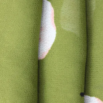 brand garment polyester woven printed chiffon fabric
