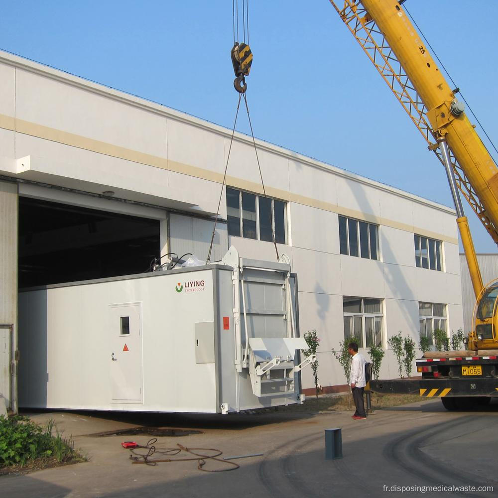 Stérilisateur de déchets Biohazard avec désinfection à micro-ondes