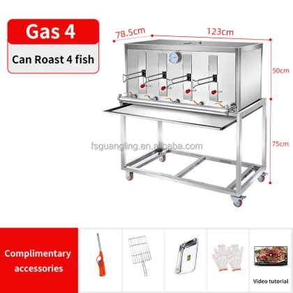 Stainless Steel Commercial Charcoal Grill Furnace for Smokeless Grilled Fish and Chicken Bbq
