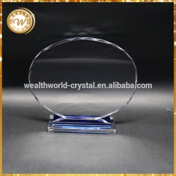 Economic professional crystal glass trophy for business craft