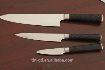 Hot Sales Chef Knie Utility Knife Paring Knife 3pcs Knife Set