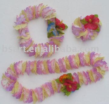 Wholesale promotion party decoration hawaii flower necklace lei