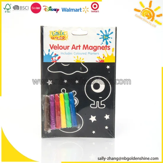 Fuzzy And Velvet Coloring Set