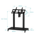 CONTUO Heavy Duty 52-84 Inch Conference Mobile Tv Led Screen Stand Cart 360 Degree Rotation Tv Cart On Wheels