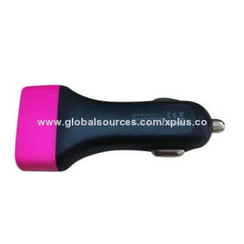 Triple USB port in-car charger with 3.1A output