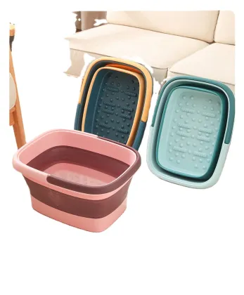 Portable Relax Folding Soaking Bucket Basin Foot Bath