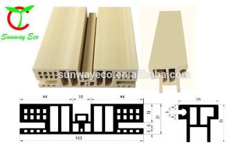 interior wooden pvc wpc door frame(TCF-100K)