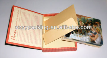 book shape religion card box with hinged lid
