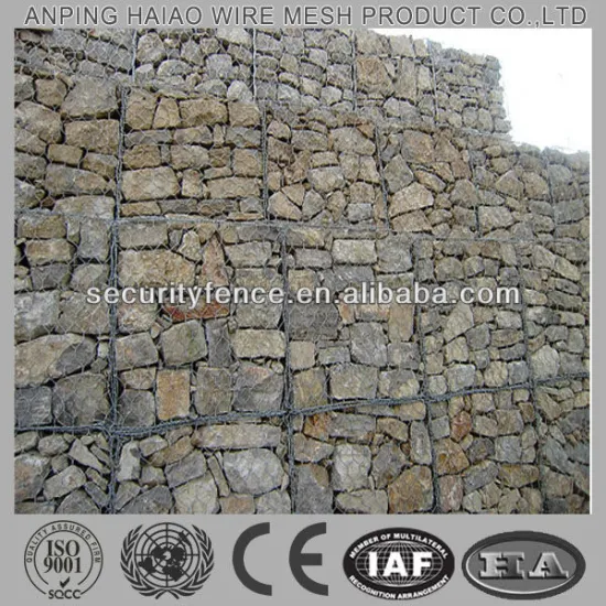 High quality gabion wall construction
